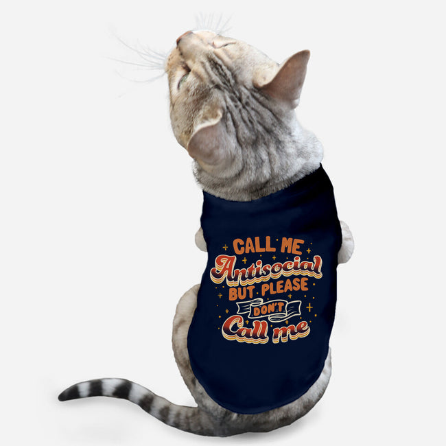Please Don't Call Me-Cat-Basic-Pet Tank-tobefonseca