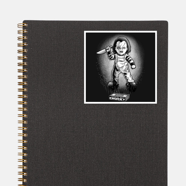 VHS Glitch Chucky-None-Glossy-Sticker-Astrobot Invention
