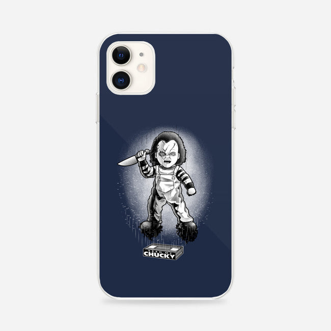VHS Glitch Chucky-iPhone-Snap-Phone Case-Astrobot Invention