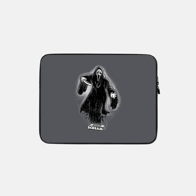 VHS Glitch Ghostface-None-Zippered-Laptop Sleeve-Astrobot Invention
