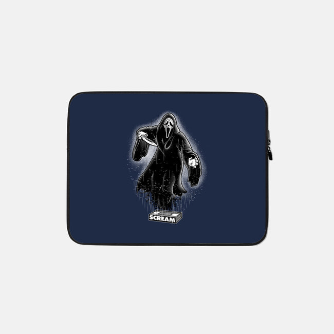 VHS Glitch Ghostface-None-Zippered-Laptop Sleeve-Astrobot Invention
