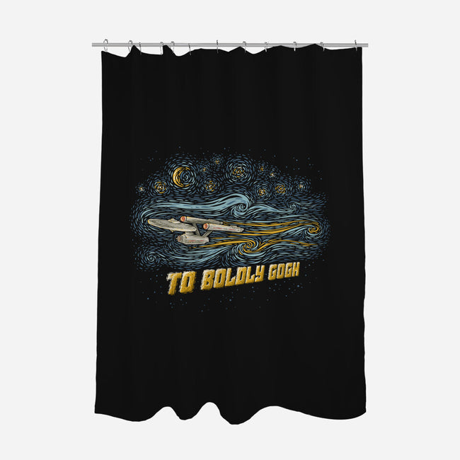 To Boldly Gogh-None-Polyester-Shower Curtain-kg07