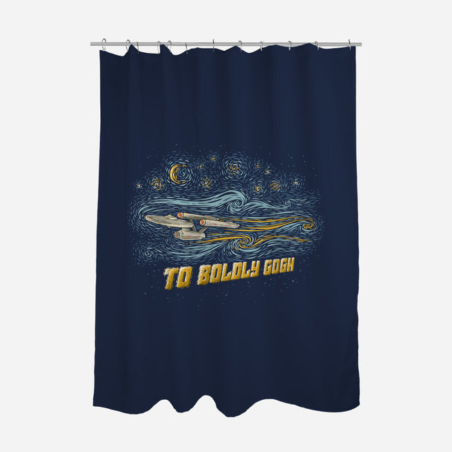 To Boldly Gogh-None-Polyester-Shower Curtain-kg07