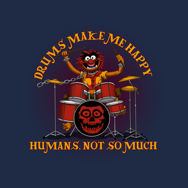 Drums Make Me Happy-Womens-Fitted-Tee-rmatix