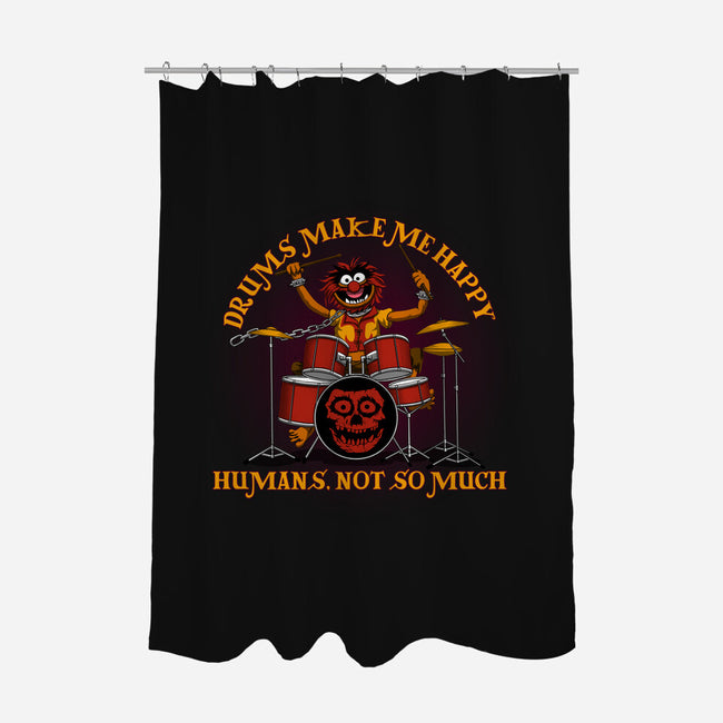 Drums Make Me Happy-None-Polyester-Shower Curtain-rmatix