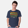 Ouroboros Repairs-Mens-Basic-Tee-rocketman_art