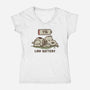 Low Battery-Womens-V-Neck-Tee-Xentee