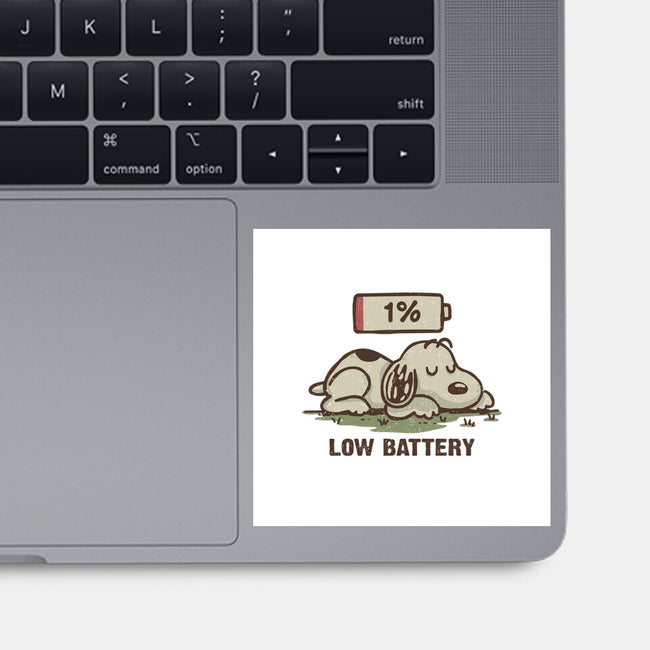 Low Battery-None-Glossy-Sticker-Xentee