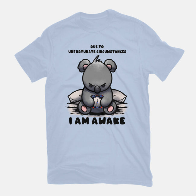 Unfortunately I Am Awake-Mens-Basic-Tee-fanfabio