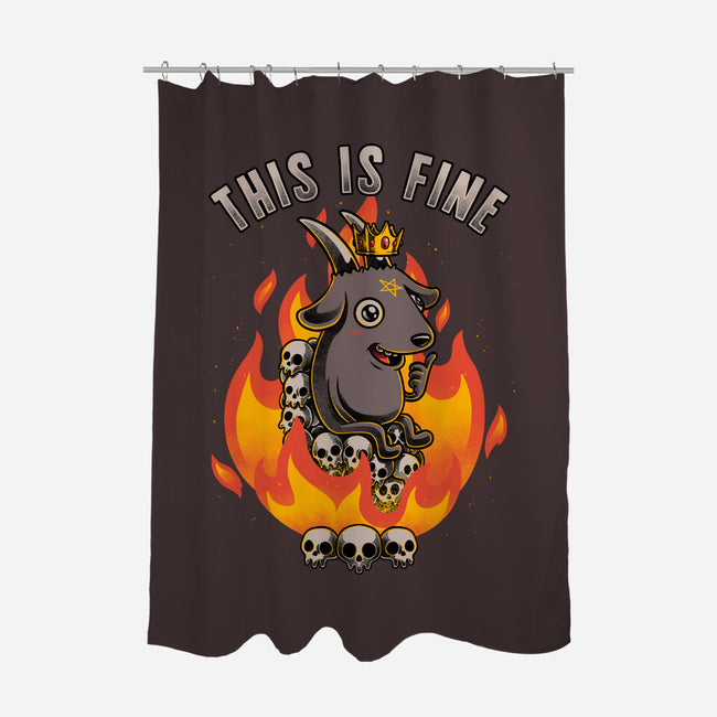 Fire Demon Meme Fine-None-Polyester-Shower Curtain-Studio Mootant