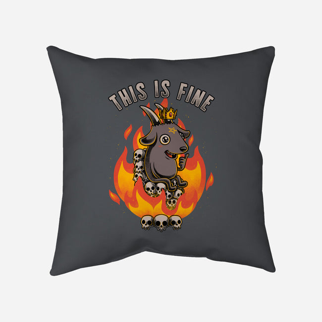 Fire Demon Meme Fine-None-Removable Cover-Throw Pillow-Studio Mootant