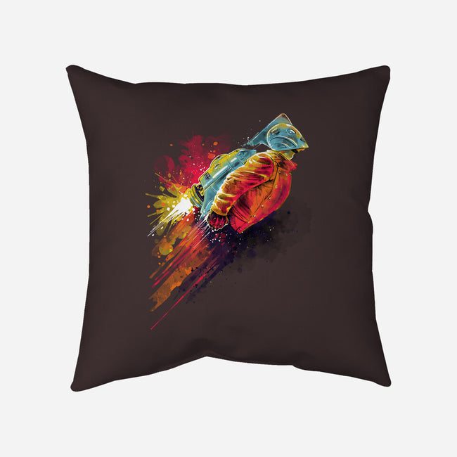 Human Rocket-None-Removable Cover w Insert-Throw Pillow-zascanauta