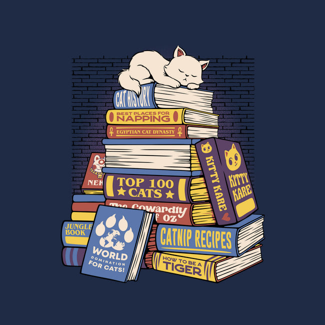 Cat Books Feline Library-None-Polyester-Shower Curtain-tobefonseca