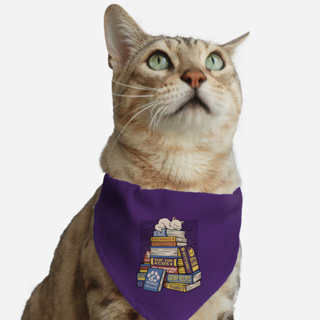 Cat Books Feline Library-Cat-Adjustable-Pet Collar-tobefonseca