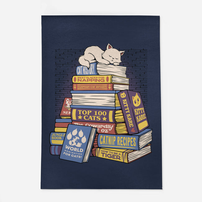 Cat Books Feline Library-None-Indoor-Rug-tobefonseca