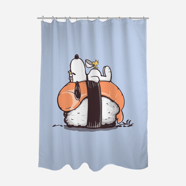 Sushi Friends-None-Polyester-Shower Curtain-retrodivision