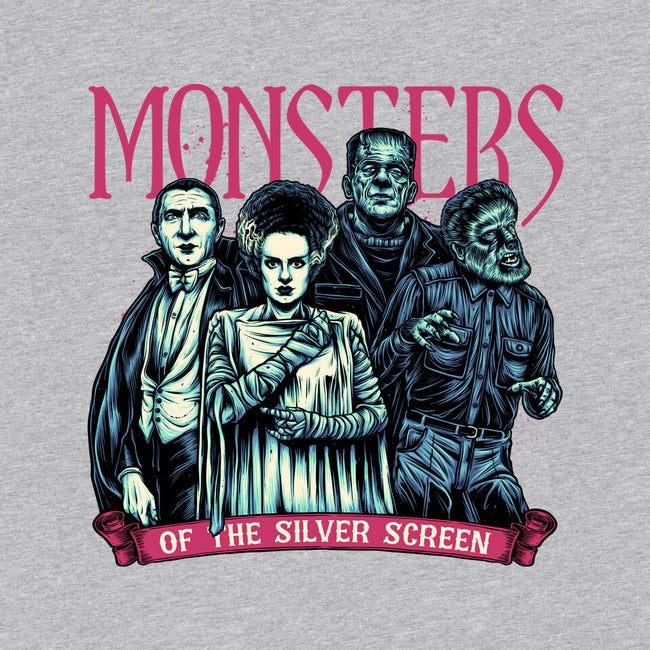 Monsters Of The Silver Screen-Womens-Basic-Tee-momma_gorilla