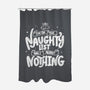 On The Naughty List And I Regret Nothing-None-Polyester-Shower Curtain-tobefonseca