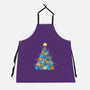 Froggy Christmas-Unisex-Kitchen-Apron-Vallina84