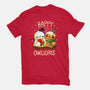 Happy Owlidays-Mens-Basic-Tee-Vallina84