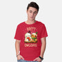 Happy Owlidays-Mens-Basic-Tee-Vallina84