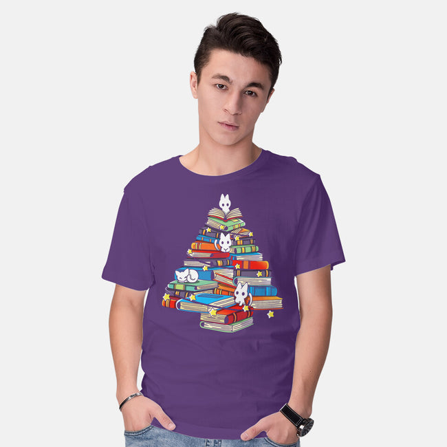 Christmas Books-Mens-Basic-Tee-Vallina84