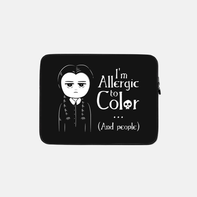 Allergic To Color-None-Zippered-Laptop Sleeve-ducfrench