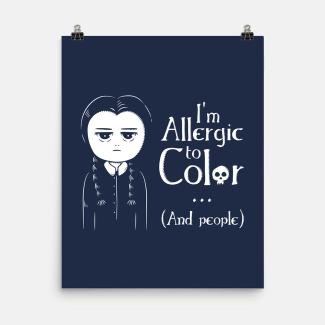 Allergic To Color-None-Matte-Poster-ducfrench