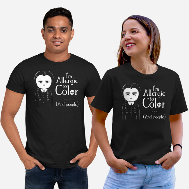 Allergic To Color-Unisex-Basic-Tee-ducfrench