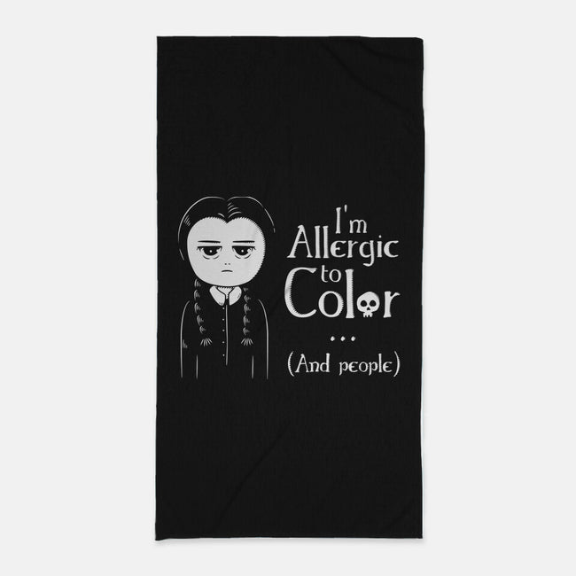Allergic To Color-None-Beach-Towel-ducfrench