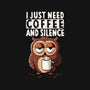 Coffee And Silence-None-Stretched-Canvas-ducfrench