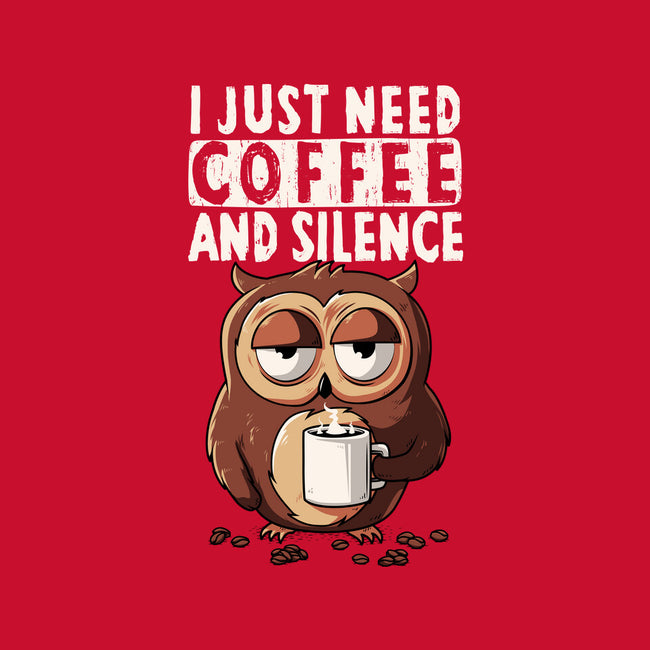 Coffee And Silence-Womens-Basic-Tee-ducfrench