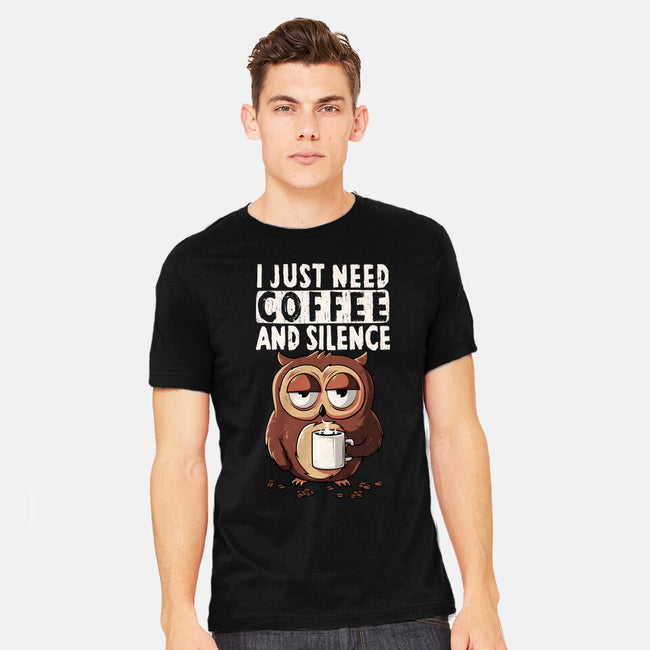Coffee And Silence-Mens-Heavyweight-Tee-ducfrench