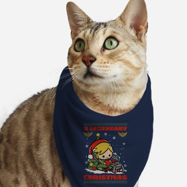 Legendary Christmas-Cat-Bandana-Pet Collar-fanfabio