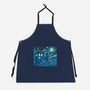 Dreams Of Time And Space-Unisex-Kitchen-Apron-DrMonekers