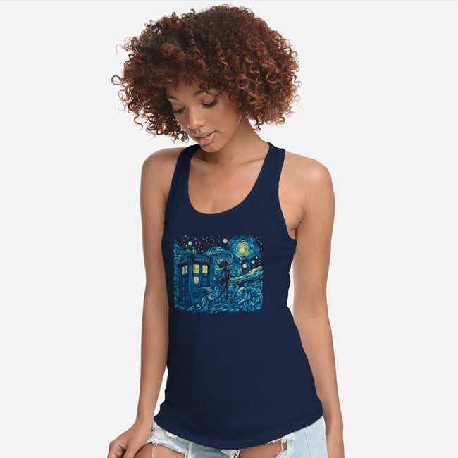 Dreams Of Time And Space-Womens-Racerback-Tank-DrMonekers