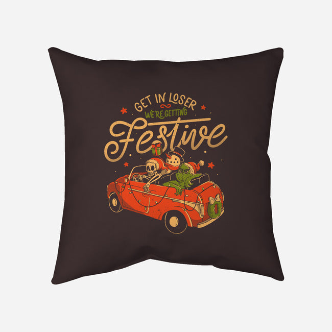 We're Getting Festive-None-Removable Cover w Insert-Throw Pillow-eduely