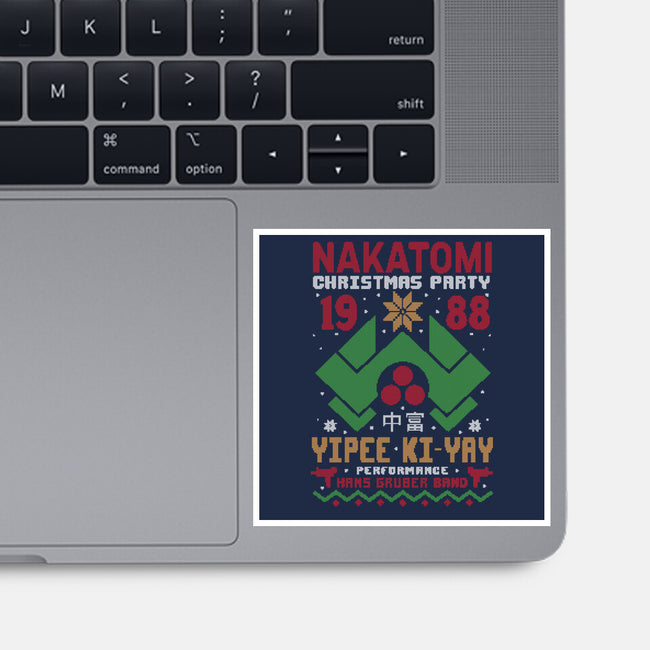 Nakatomi Christmas Party-None-Glossy-Sticker-Tronyx79