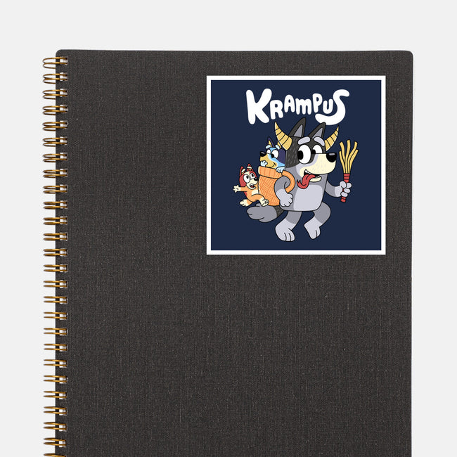 Krampus Bluey-None-Glossy-Sticker-Nemons