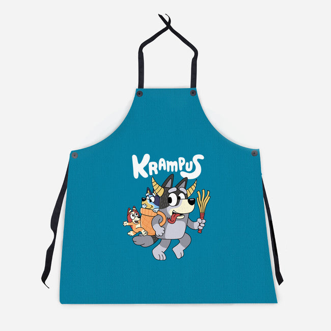 Krampus Bluey-Unisex-Kitchen-Apron-Nemons