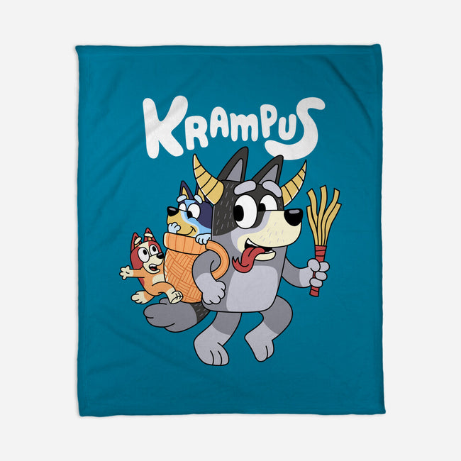 Krampus Bluey-None-Fleece-Blanket-Nemons