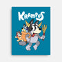 Krampus Bluey-None-Stretched-Canvas-Nemons