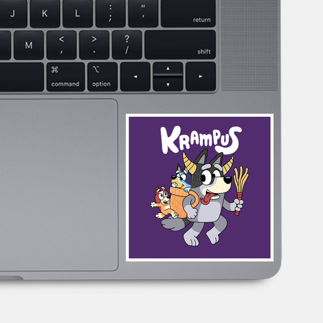 Krampus Bluey-None-Glossy-Sticker-Nemons