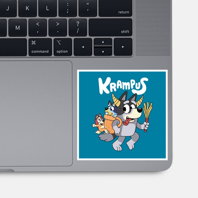 Krampus Bluey-None-Glossy-Sticker-Nemons