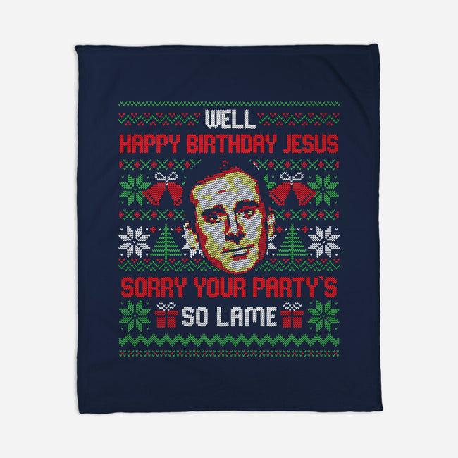 Happy Birthday Jesus-None-Fleece-Blanket-eduely
