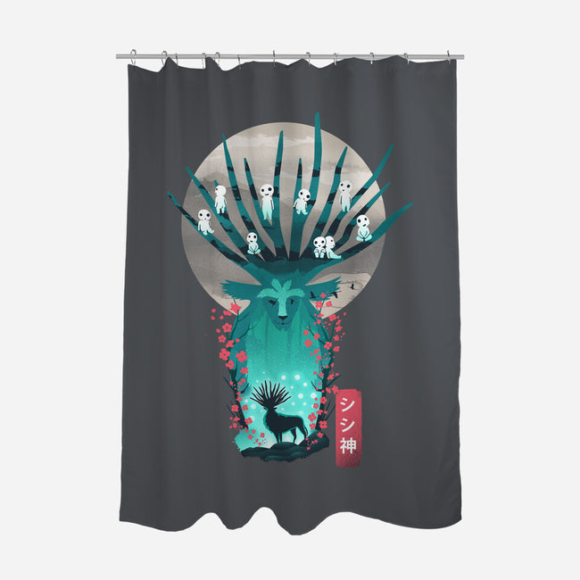 Deer God-None-Polyester-Shower Curtain-dandingeroz