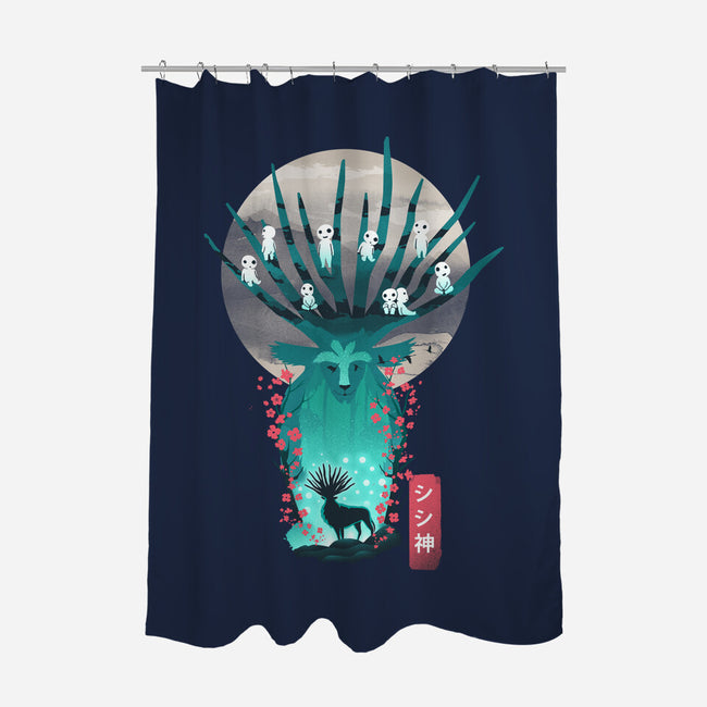 Deer God-None-Polyester-Shower Curtain-dandingeroz