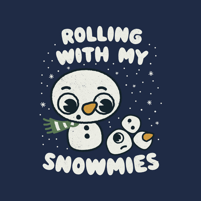 Rolling With My Snowmies-Mens-Basic-Tee-Weird & Punderful