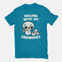 Rolling With My Snowmies-Mens-Basic-Tee-Weird & Punderful