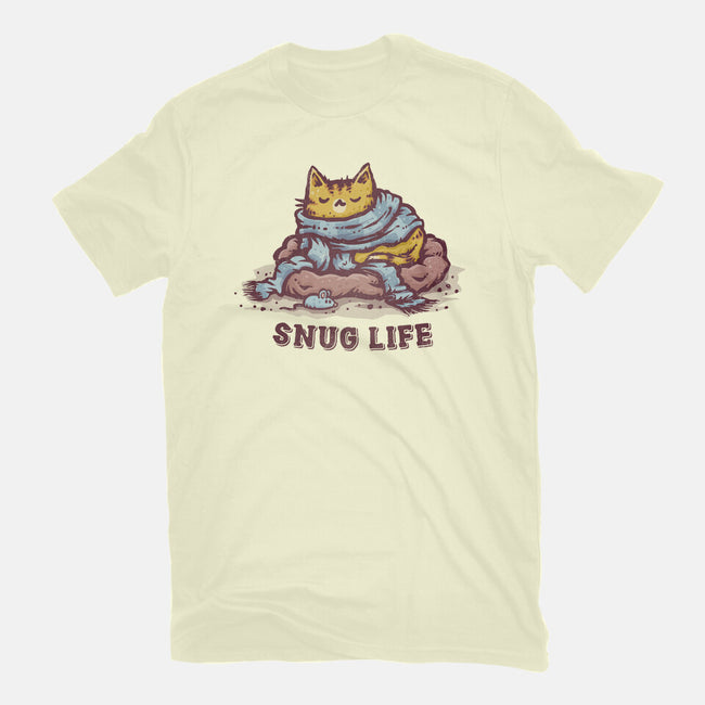 Living The Snug Life-Mens-Basic-Tee-kg07